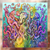 Octopi Fensteraufkleber (Blatt 2)