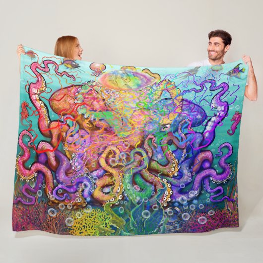 Octopi Fleece Blanket (Beispiel)
