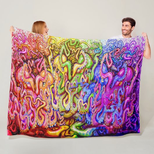 Octopi Fleece Blanket (Beispiel)
