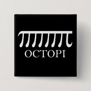 Octopi - Funny Pi Octopus Math Button