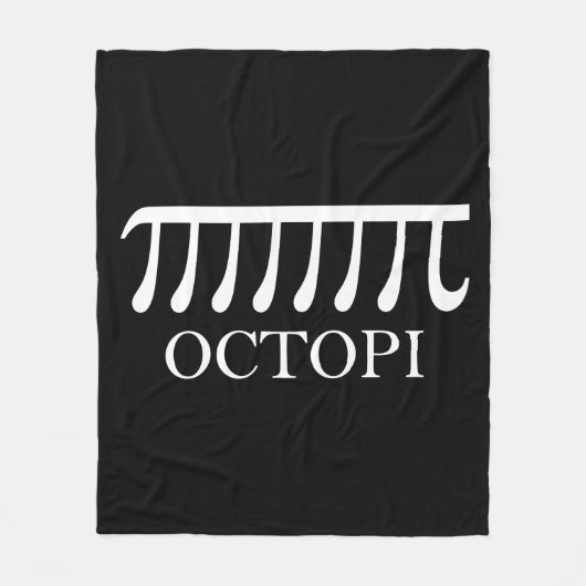 Octopi - Funny Pi Octopus Math Fleecedecke (Vorderseite)