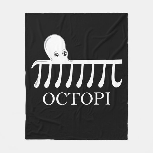 Octopi - Funny Pi Octopus Math Fleecedecke (Vorderseite)