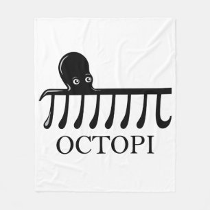 Octopi - Funny Pi Octopus Math Fleecedecke