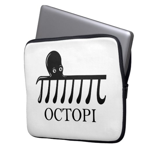Octopi - Funny Pi Octopus Math Laptopschutzhülle (Vorderseite Links)