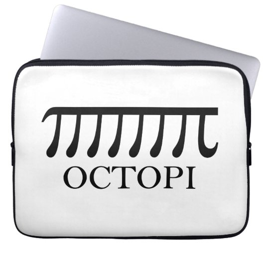 Octopi - Funny Pi Octopus Math Laptopschutzhülle (Vorderseite)