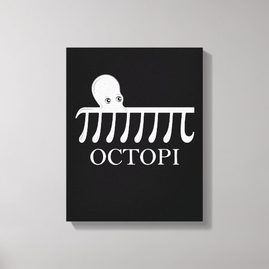 Octopi - Funny Pi Octopus Math Leinwanddruck (Vorderseite)