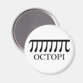 Octopi - Funny Pi Octopus Math Magnet (Vorderseite/Rückseite)