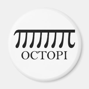 Octopi - Funny Pi Octopus Math Magnet