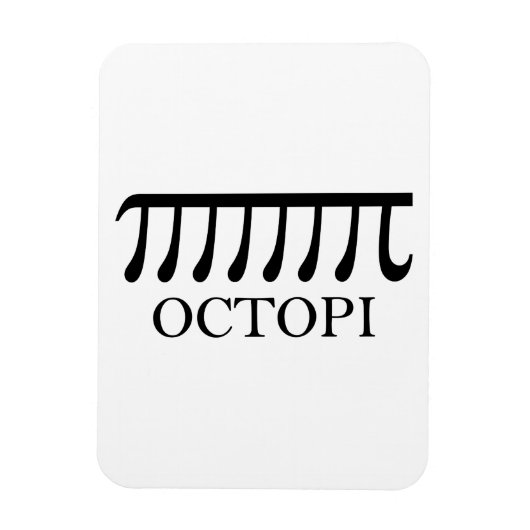 Octopi - Funny Pi Octopus Math Magnet (Vertikal)