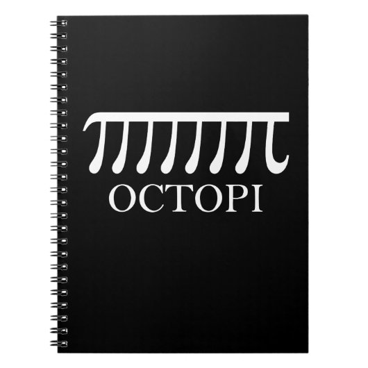 Octopi - Funny Pi Octopus Math Notizblock (Vorderseite)