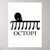 Octopi - Funny Pi Octopus Math Poster (Vorne)