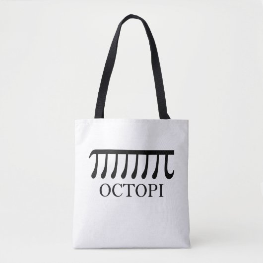 Octopi - Funny Pi Octopus Math Tasche (Vorderseite)