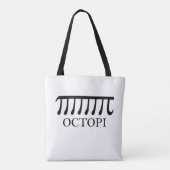 Octopi - Funny Pi Octopus Math Tasche (Rückseite)