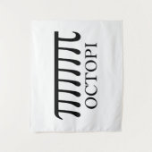 Octopi - Funny Pi Octopus Math Wandteppich (Vorderseite)