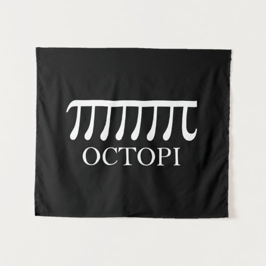 Octopi - Funny Pi Octopus Math Wandteppich (Vorderseite (Horizontal))