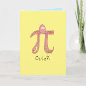 Octopi Octopus Pi Day Funny Grußkarte Karte (Vorderseite)