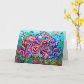 Octopi Parenti Card Karte (Gelbe Blume)