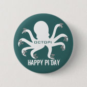 Octopi Pi Day Button (Vorderseite)