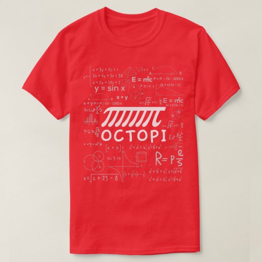 Octopi Pi Day Math Joke T-Shirt (Design vorne)