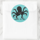 Octopi Pi Day Runder Aufkleber (Tasche)