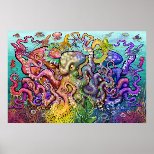 Octopi Triad Poster (Vorne)