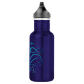 Octopus 2 Blue Green on Blue - 18 oz. Trinkflasche (Rechts)