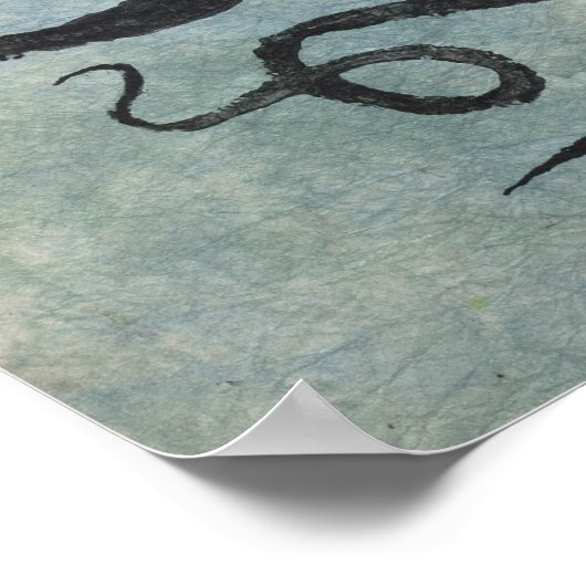 Octopus 6 - 28" x 20" Poster (Ecke)