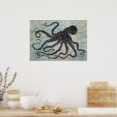 Octopus 6 - 28" x 20" Poster (Küche)