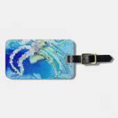 Octopus Akrylic Luggage Tag Gepäckanhänger (Vorderseite horizontal)