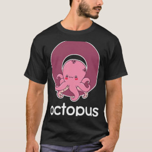 Octopus Alphabet Tentacle Tintenfisch Fischen T-Shirt