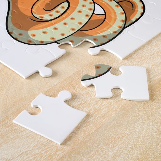 Octopus als Gentleman mit Top-Hut Puzzle (Seite)