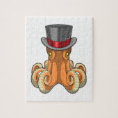Octopus als Gentleman mit Top-Hut Puzzle (Vertikal)