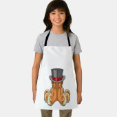 Octopus als Gentleman mit Top-Hut Schürze (Insitu)