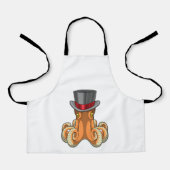 Octopus als Gentleman mit Top-Hut Schürze (Vorderseite)
