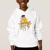Octopus als Student mit Diplom Hoodie (Vorderseite)