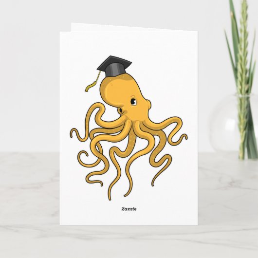 Octopus als Student mit Diplom Karte (Rückseite)