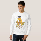 Octopus als Student mit Diplom Sweatshirt (Vorne ganz)