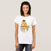 Octopus als Student mit Diplom T-Shirt (Vorne ganz)