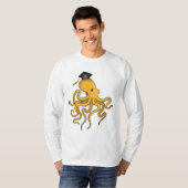 Octopus als Student mit Diplom T-Shirt (Vorne ganz)