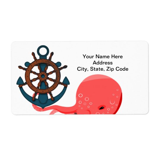 Octopus Anchor Beach Labels (Vorne)