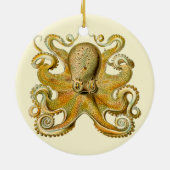Octopus antike Illustration Seeungeheuer Keramikornament (Hinten)