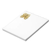 Octopus antike Illustration Seeungeheuer Notizblock (Rotiert)