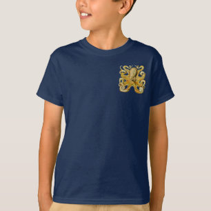 Octopus antike Illustration Seeungeheuer T-Shirt
