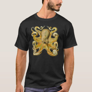 Octopus antike Illustration Seeungeheuer T-Shirt
