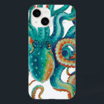 Octopus Aquamarine Wasserfarben Art Case-Mate iPhone 14 Hülle<br><div class="desc">Oktopuskunst</div>