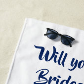 Octopus Aquarell Ozean Splint meine Brautjungfrau Strandtuch (Beispiel)