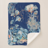 Octopus Aquarell Seefahrt Orangengold Sherpadecke (Vorderseite)