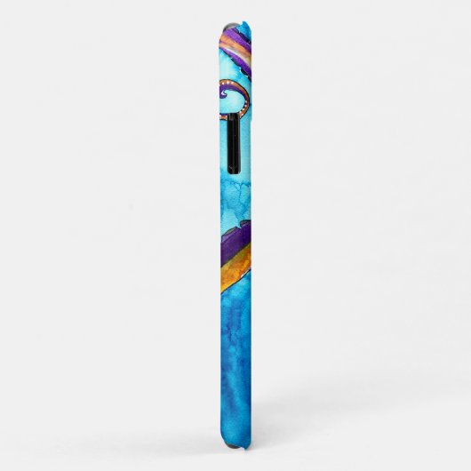 Octopus Aquarell unter Meereskunst Case-Mate iPhone Hülle (Hinten/Rechts)