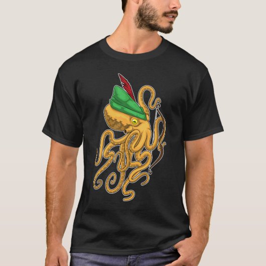 Octopus Archer Bow T-Shirt (Vorderseite)