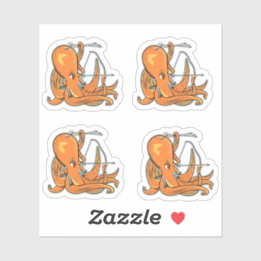 Octopus Archery Aufkleber (Blatt)